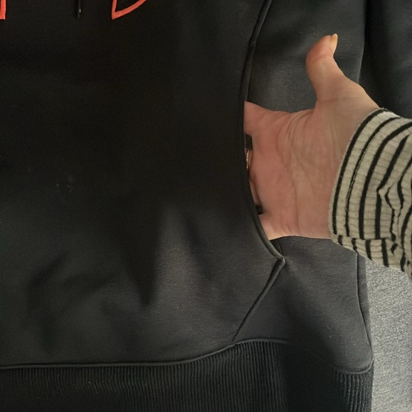 Under Armour women’s sweatshirt hood extra small black sweater hoodie camouflage - Picture 6 of 10